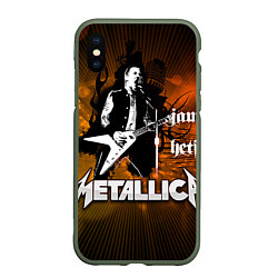 Чехол iPhone XS Max матовый Metallica: James Hetfield