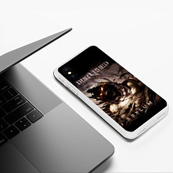 Чехол iPhone XS Max матовый Disturbed, цвет: 3D-белый — фото 2