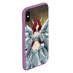 Чехол iPhone XS Max матовый Fairy tail, цвет: 3D-фиолетовый — фото 2