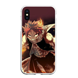 Чехол iPhone XS Max матовый Fairy tail, цвет: 3D-белый