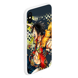 Чехол iPhone XS Max матовый One Piece, цвет: 3D-белый — фото 2