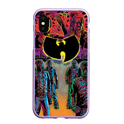 Чехол iPhone XS Max матовый Wu-Tang Clan: City, цвет: 3D-сиреневый