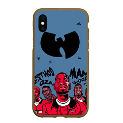 Чехол iPhone XS Max матовый Wu-Tang Clan: Method Man, цвет: 3D-коричневый