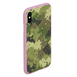 Чехол iPhone XS Max матовый Хаки, цвет: 3D-розовый — фото 2