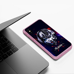 Чехол iPhone XS Max матовый Love pirate station, цвет: 3D-розовый — фото 2