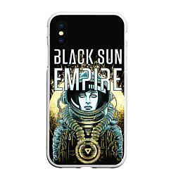 Чехол iPhone XS Max матовый Black Sun Empire, цвет: 3D-белый