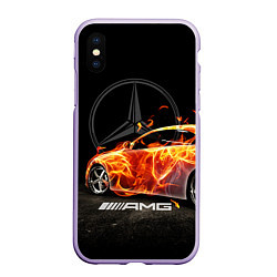 Чехол iPhone XS Max матовый Mercedes