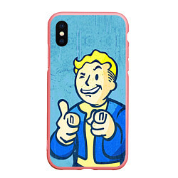 Чехол iPhone XS Max матовый Fallout: It's okey, цвет: 3D-баблгам