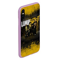 Чехол iPhone XS Max матовый Limp Bizkit: Gold Street, цвет: 3D-сиреневый — фото 2