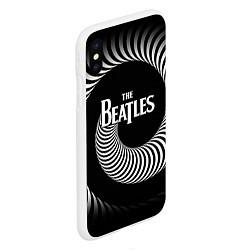 Чехол iPhone XS Max матовый The Beatles: Stereo Type, цвет: 3D-белый — фото 2