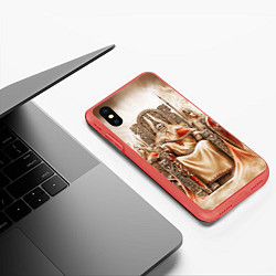 Чехол iPhone XS Max матовый Вальгалла, цвет: 3D-красный — фото 2