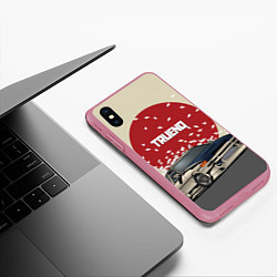 Чехол iPhone XS Max матовый Toyota Trueno ae86, цвет: 3D-малиновый — фото 2