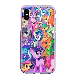 Чехол iPhone XS Max матовый My Little Pony