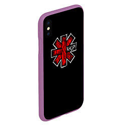 Чехол iPhone XS Max матовый RHCP Symbol, цвет: 3D-фиолетовый — фото 2