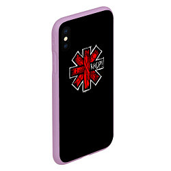 Чехол iPhone XS Max матовый RHCP Symbol, цвет: 3D-сиреневый — фото 2