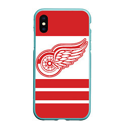 Чехол iPhone XS Max матовый Detroit Red Wings