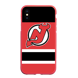 Чехол iPhone XS Max матовый New Jersey Devils