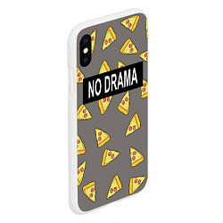 Чехол iPhone XS Max матовый No drama, цвет: 3D-белый — фото 2