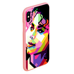 Чехол iPhone XS Max матовый Michael Jackson Art, цвет: 3D-баблгам — фото 2