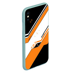 Чехол iPhone XS Max матовый CS:GO Asiimov, цвет: 3D-мятный — фото 2