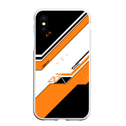 Чехол iPhone XS Max матовый CS:GO Asiimov, цвет: 3D-белый