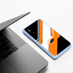 Чехол iPhone XS Max матовый CS:GO Asiimov, цвет: 3D-голубой — фото 2