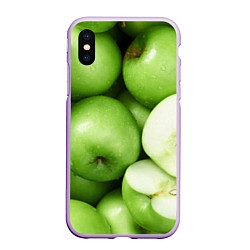 Чехол iPhone XS Max матовый Яблочная