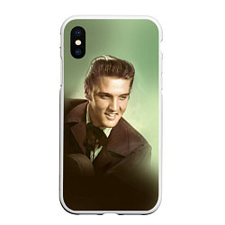 Чехол iPhone XS Max матовый Elvis Young