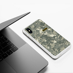 Чехол iPhone XS Max матовый A II +, цвет: 3D-белый — фото 2