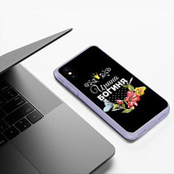 Чехол iPhone XS Max матовый Богиня Ирина, цвет: 3D-светло-сиреневый — фото 2