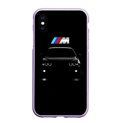 Чехол iPhone XS Max матовый BMW, цвет: 3D-светло-сиреневый