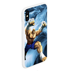 Чехол iPhone XS Max матовый Muay Thai Rage, цвет: 3D-белый — фото 2