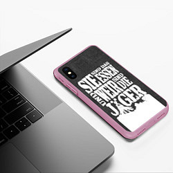 Чехол iPhone XS Max матовый Attack on Titan, цвет: 3D-розовый — фото 2