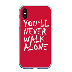 Чехол iPhone XS Max матовый You'll never walk alone