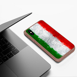 Чехол iPhone XS Max матовый Italian, цвет: 3D-коричневый — фото 2
