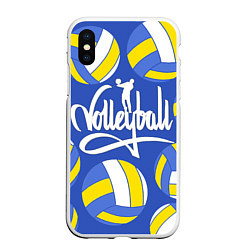 Чехол iPhone XS Max матовый Волейбол 6