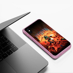 Чехол iPhone XS Max матовый DOOM: 1993, цвет: 3D-розовый — фото 2