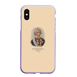 Чехол iPhone XS Max матовый Александр Суворов 1730-1800