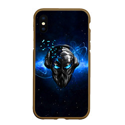 Чехол iPhone XS Max матовый Pirate Station: Blue Space