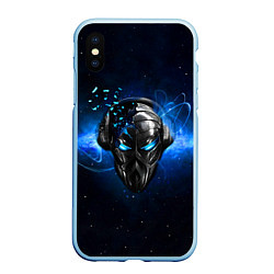 Чехол iPhone XS Max матовый Pirate Station: Blue Space, цвет: 3D-голубой