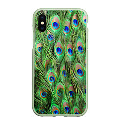 Чехол iPhone XS Max матовый Life is beautiful, цвет: 3D-салатовый