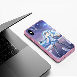 Чехол iPhone XS Max матовый Hatsune Miku, цвет: 3D-розовый — фото 2