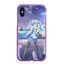 Чехол iPhone XS Max матовый Hatsune Miku