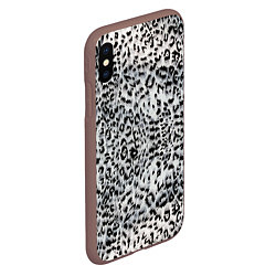 Чехол iPhone XS Max матовый White Jaguar, цвет: 3D-коричневый — фото 2