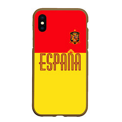 Чехол iPhone XS Max матовый Сборная Испании: Евро 2016