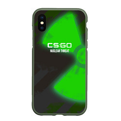 Чехол iPhone XS Max матовый Cs:go - Nuclear Threat Ядерная Угроза, цвет: 3D-темно-зеленый