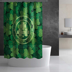 Шторка для душа Ireland, Happy St. Patricks Day, цвет: 3D-принт — фото 2