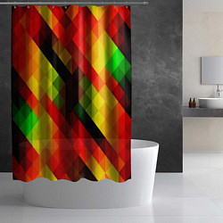 Шторка для душа Block color, цвет: 3D-принт — фото 2