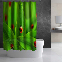 Шторка для душа Милые насекомые, цвет: 3D-принт — фото 2