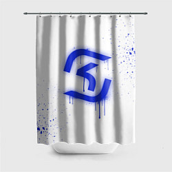 Шторка для душа SK Gaming: White collection, цвет: 3D-принт